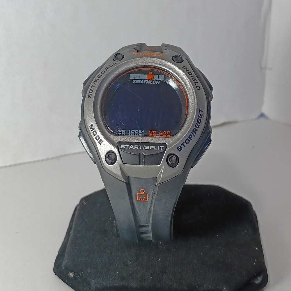 Timex Ironman Triathlon Watch Mens 38mm  Indiglo 30 Lap Needs Battery